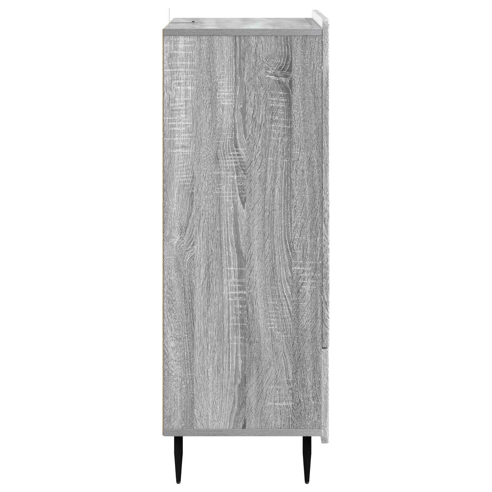 Dressoir met lade Grijs sonoma 66 x 34,5 x 97 cm Bewerkt hout