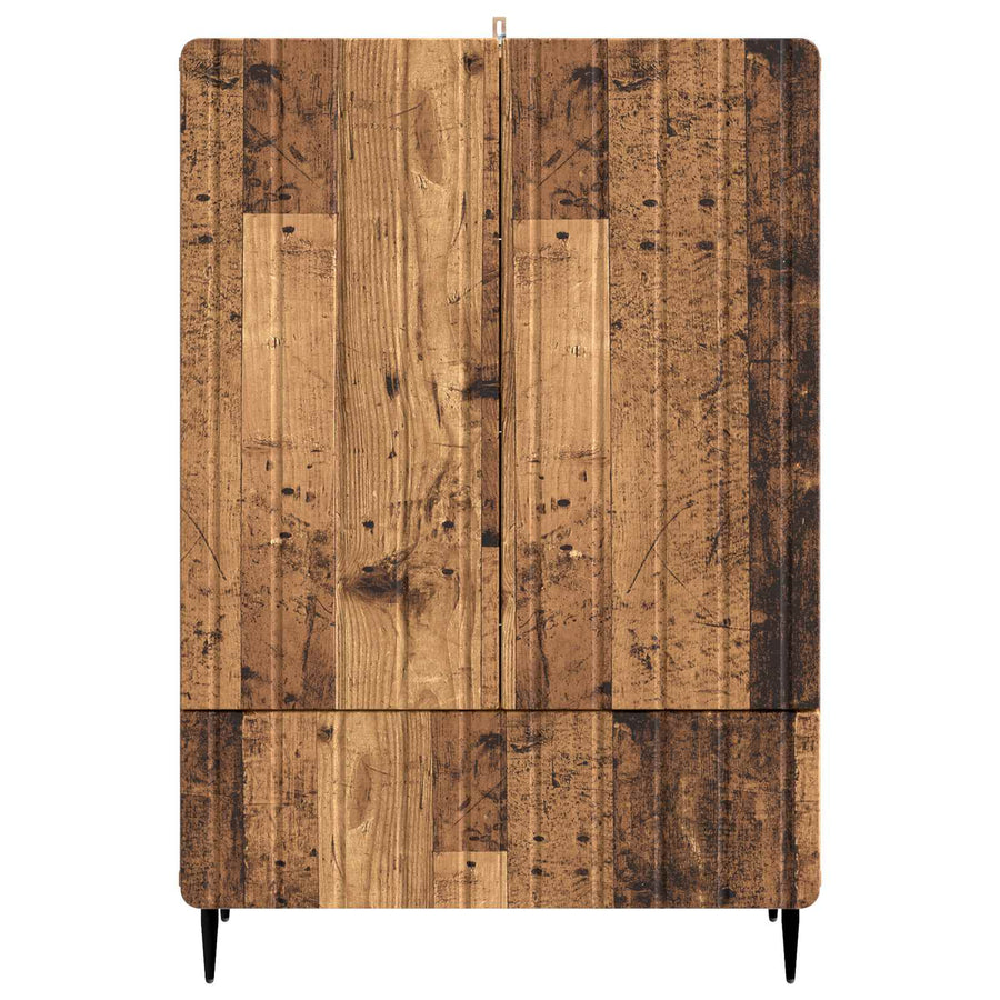 Dressoir met lade Oud hout 66 x 34,5 x 97 cm Bewerkt hout