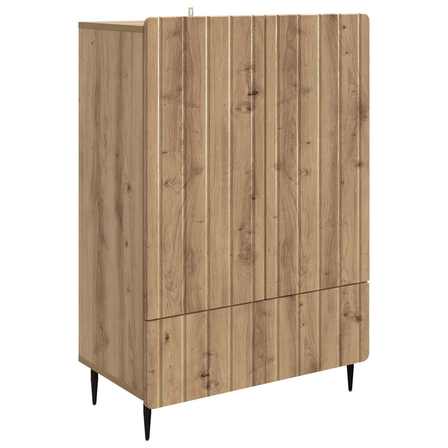 Dressoir Artisanaal eiken 66 x 34,5 x 97 cm Bewerkt hout