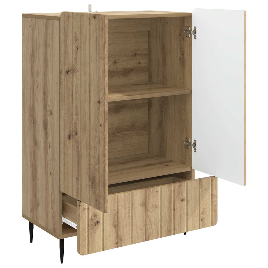 Dressoir Artisanaal eiken 66 x 34,5 x 97 cm Bewerkt hout