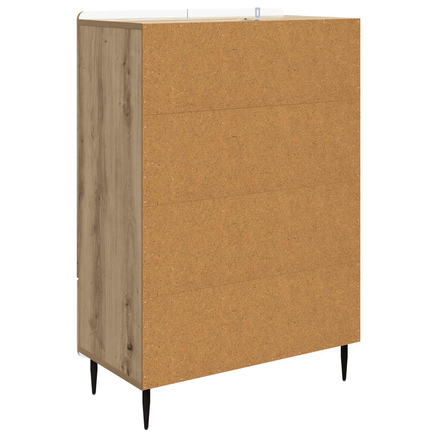 Dressoir Artisanaal eiken 66 x 34,5 x 97 cm Bewerkt hout