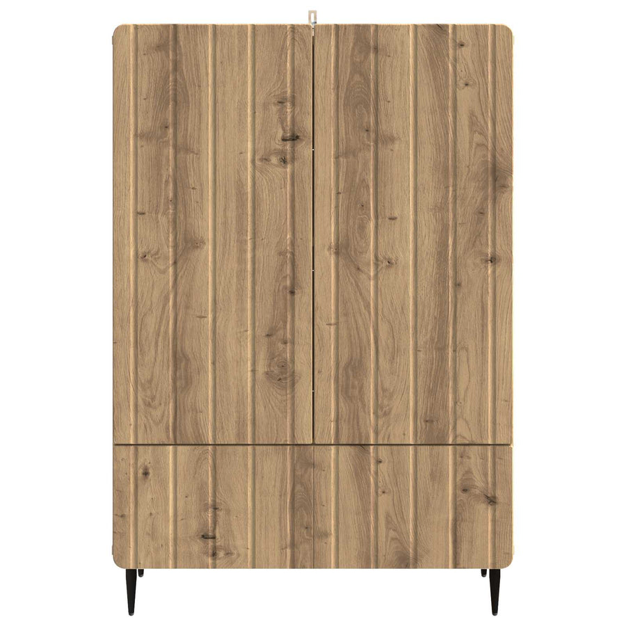 Dressoir Artisanaal eiken 66 x 34,5 x 97 cm Bewerkt hout