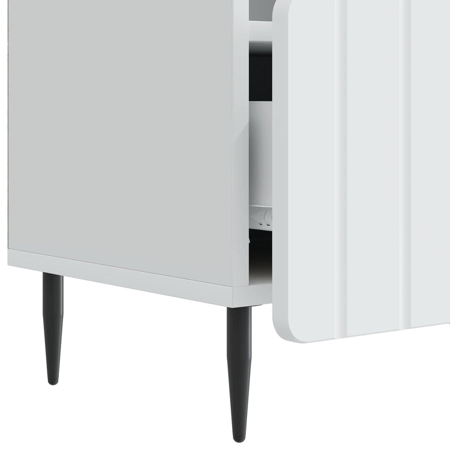 TV-kast met lade Wit 102 x 34,5 x 50 cm Bewerkt hout