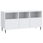 Tv-kast 102x34.5x50 cm wit bewerkt hout