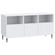 Tv-kast 102x34.5x50 cm wit bewerkt hout