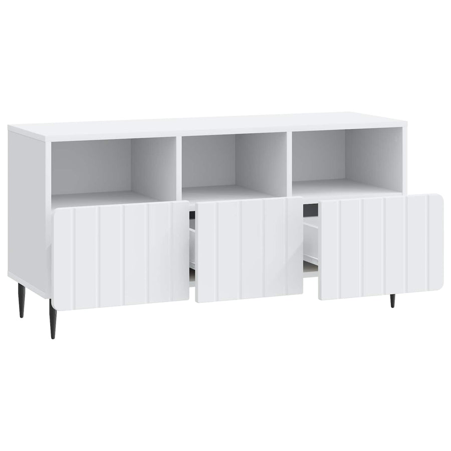 TV-kast met lade Wit 102 x 34,5 x 50 cm Bewerkt hout