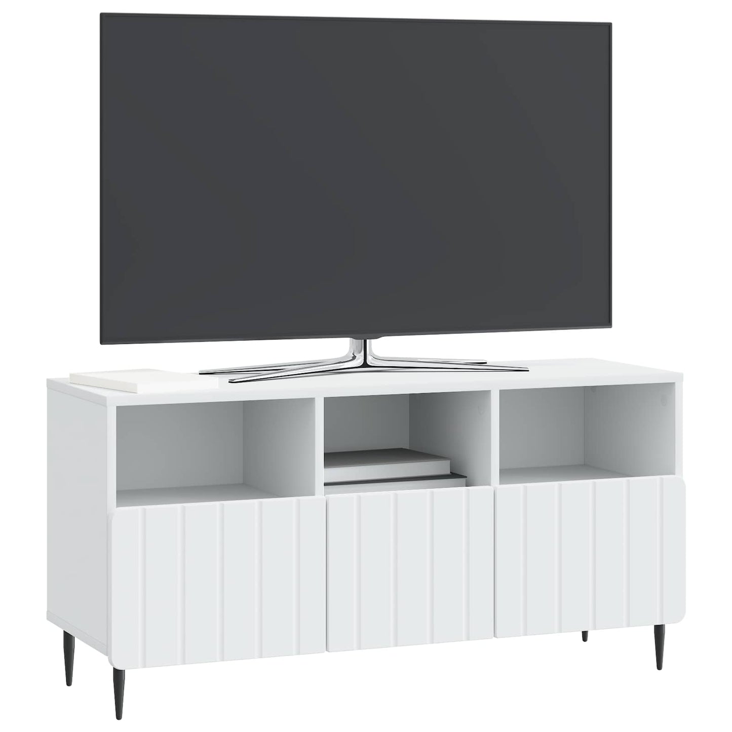 TV-kast met lade Wit 102 x 34,5 x 50 cm Bewerkt hout