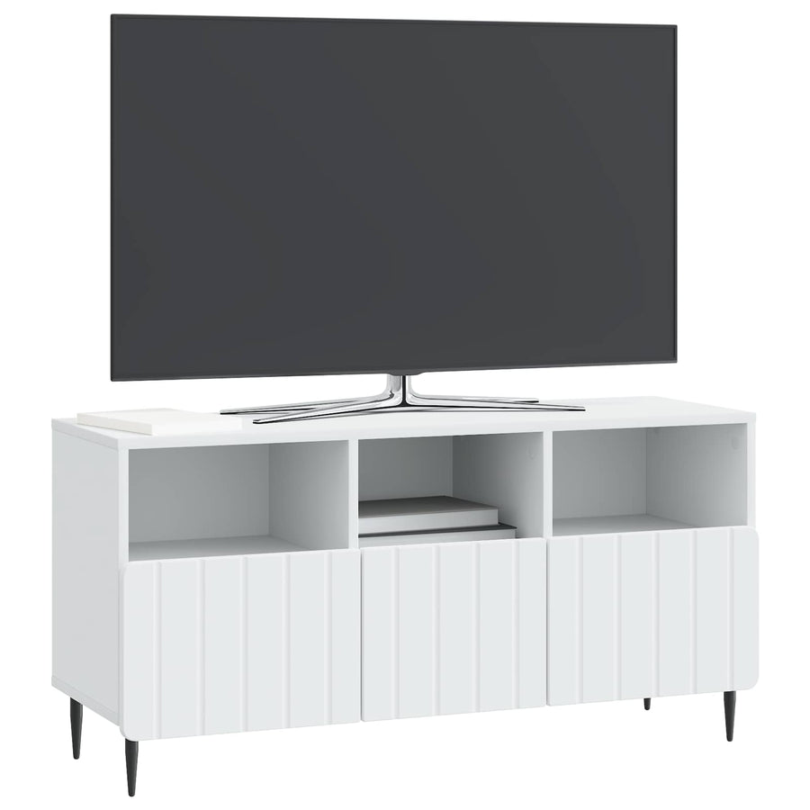 TV-kast met lade Wit 102 x 34,5 x 50 cm Bewerkt hout
