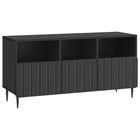 TV-kast 102x34,5x50 cm zwart bewerkt hout