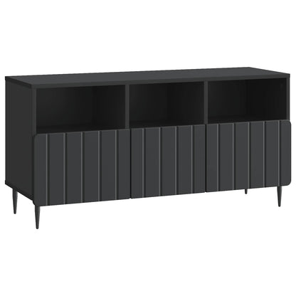 TV-kast met lade Zwart 102 x 34,5 x 50 cm Bewerkt hout