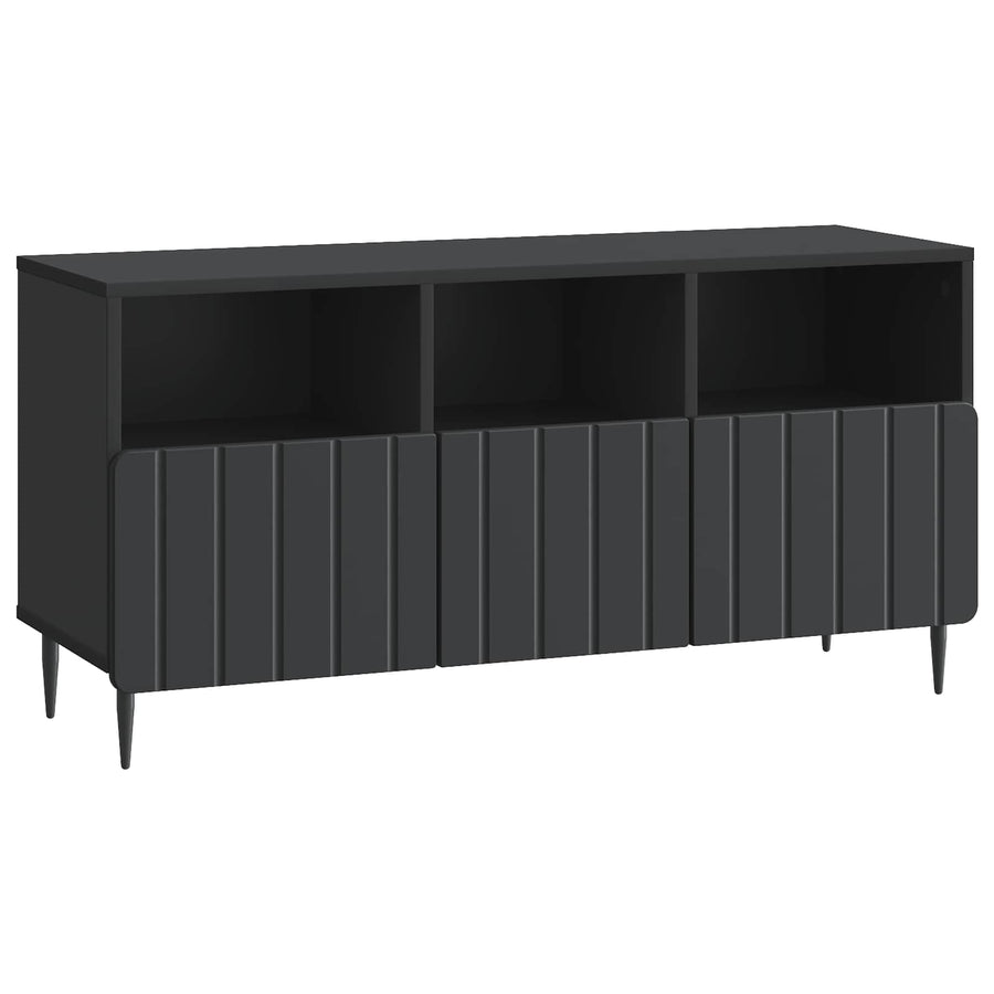 TV-kast met lade Zwart 102 x 34,5 x 50 cm Bewerkt hout