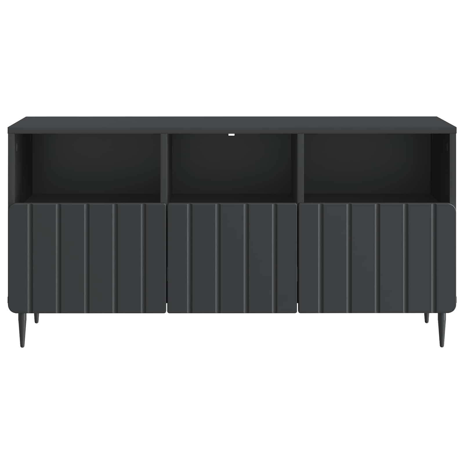 TV-kast met lade Zwart 102 x 34,5 x 50 cm Bewerkt hout
