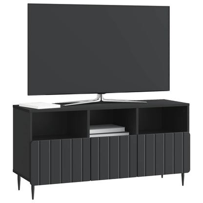 TV-kast met lade Zwart 102 x 34,5 x 50 cm Bewerkt hout