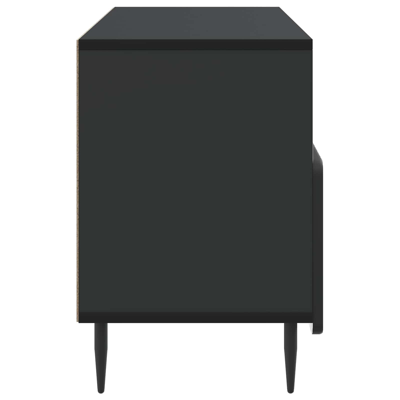 TV-kast met lade Zwart 102 x 34,5 x 50 cm Bewerkt hout