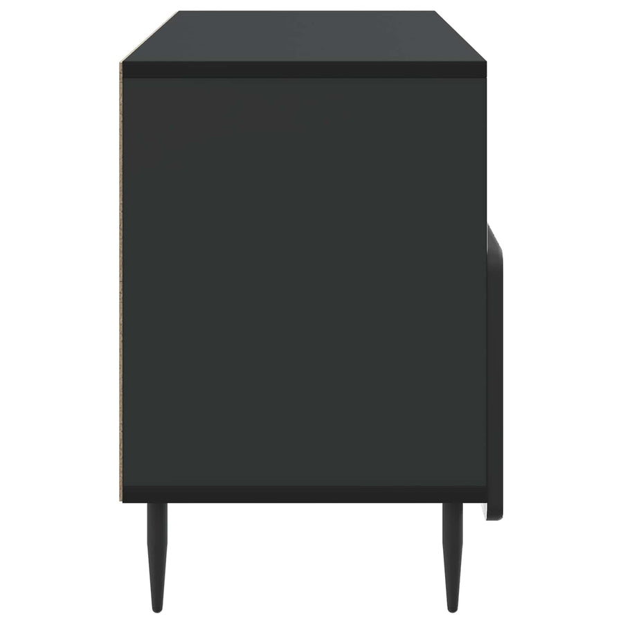 TV-kast met lade Zwart 102 x 34,5 x 50 cm Bewerkt hout
