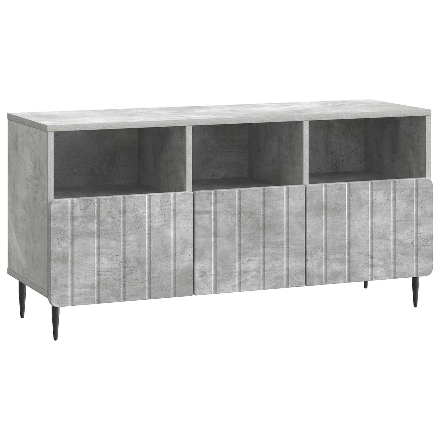 TV-kast met lade Betongrijs 102 x 34,5 x 50 cm Bewerkt hout