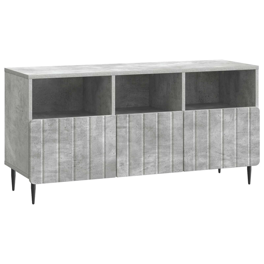 TV-kast met lade Betongrijs 102 x 34,5 x 50 cm Bewerkt hout