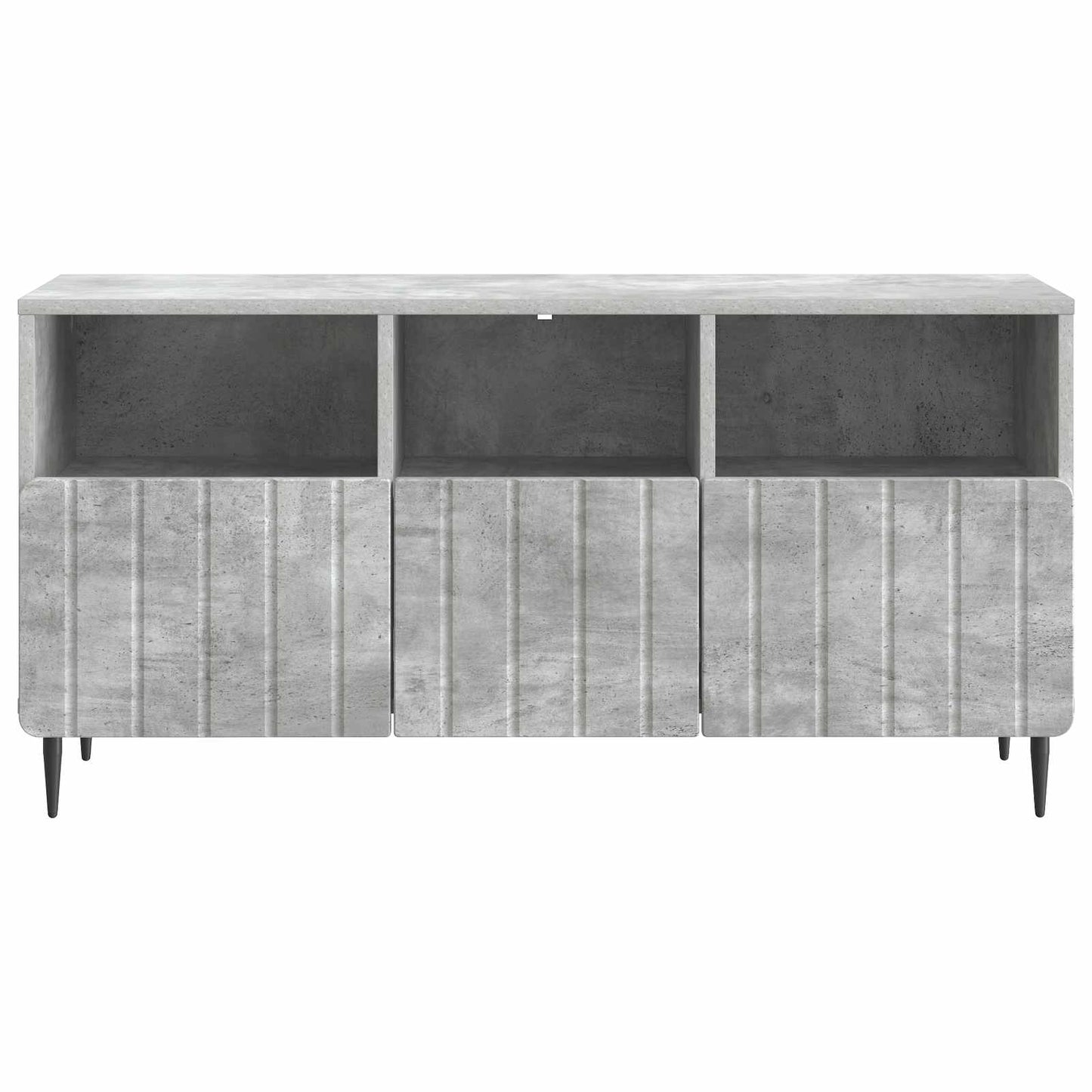 TV-kast met lade Betongrijs 102 x 34,5 x 50 cm Bewerkt hout