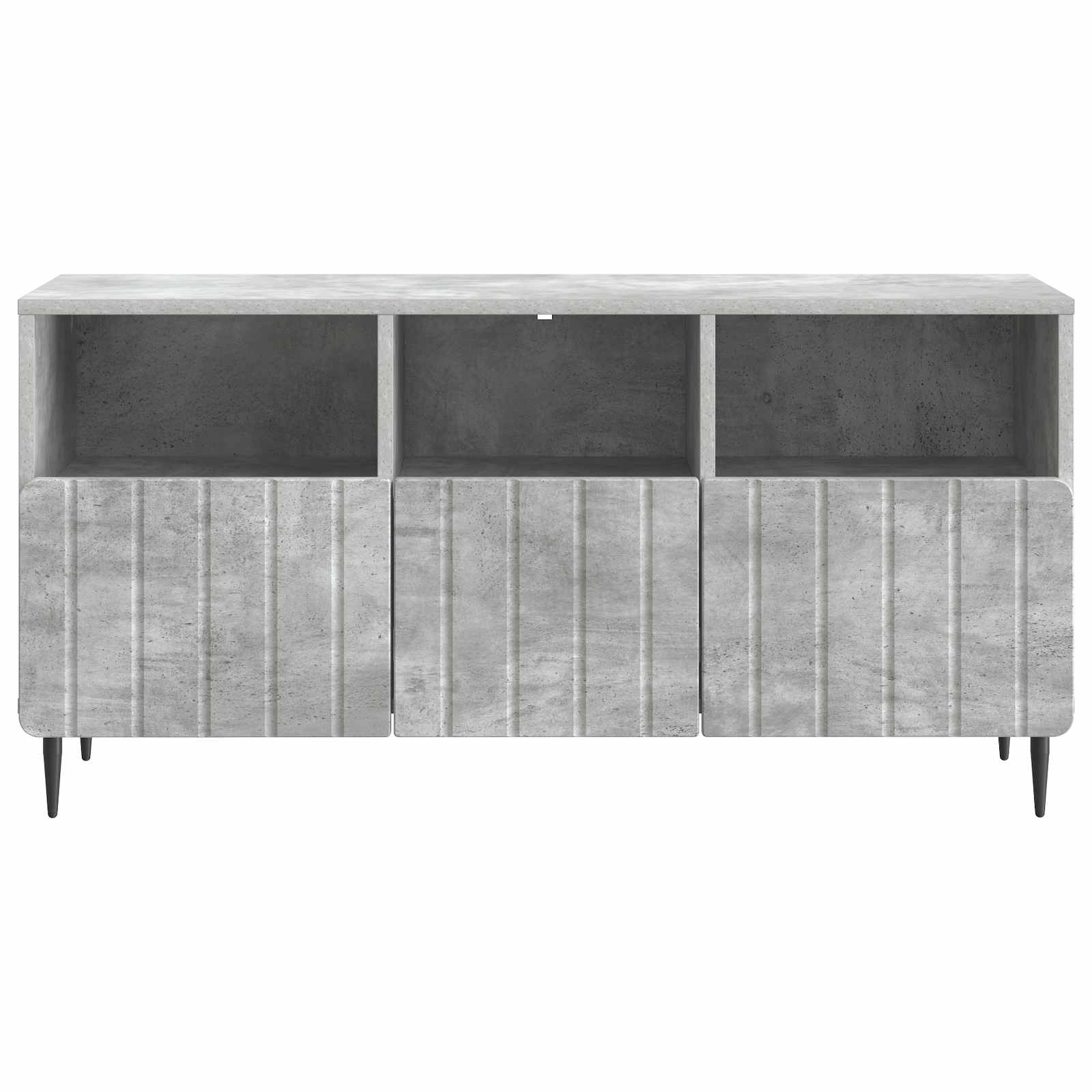 TV-kast met lade Betongrijs 102 x 34,5 x 50 cm Bewerkt hout