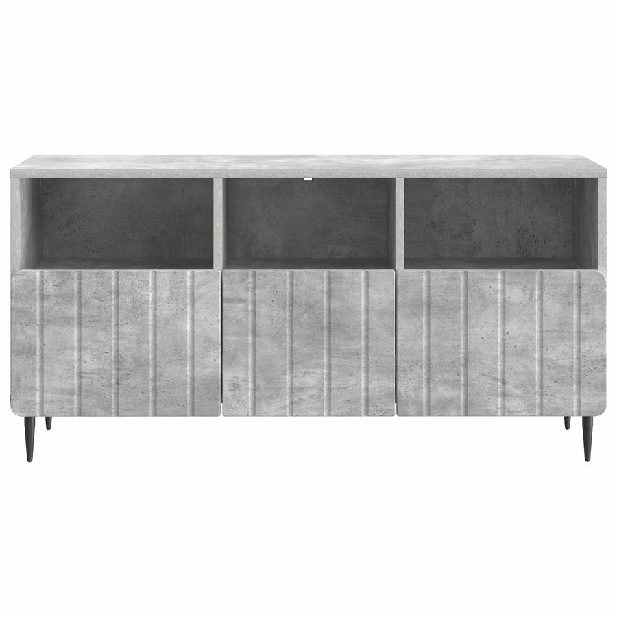 TV-kast met lade Betongrijs 102 x 34,5 x 50 cm Bewerkt hout