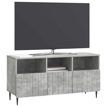 TV-kast met lade Betongrijs 102 x 34,5 x 50 cm Bewerkt hout