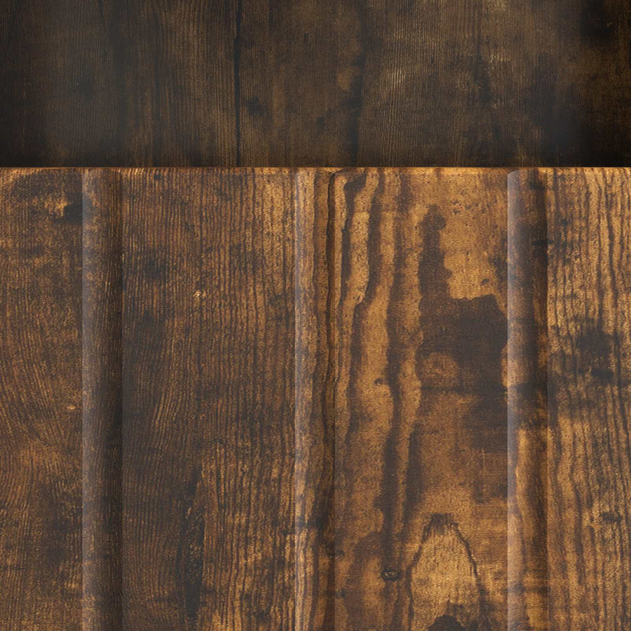TV-kast met lade Gerookt eiken 102 x 34,5 x 50 cm Bewerkt hout