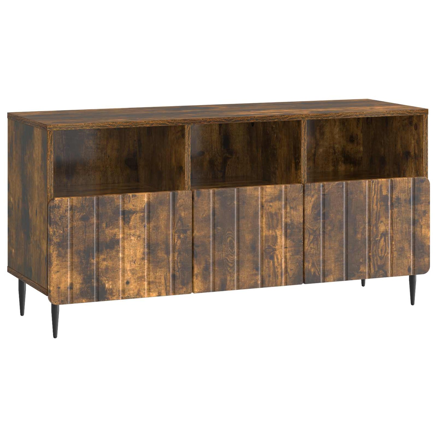 TV-kast met lade Gerookt eiken 102 x 34,5 x 50 cm Bewerkt hout