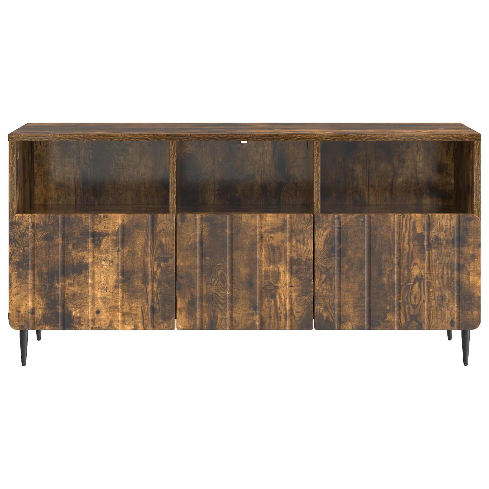TV-kast met lade Gerookt eiken 102 x 34,5 x 50 cm Bewerkt hout