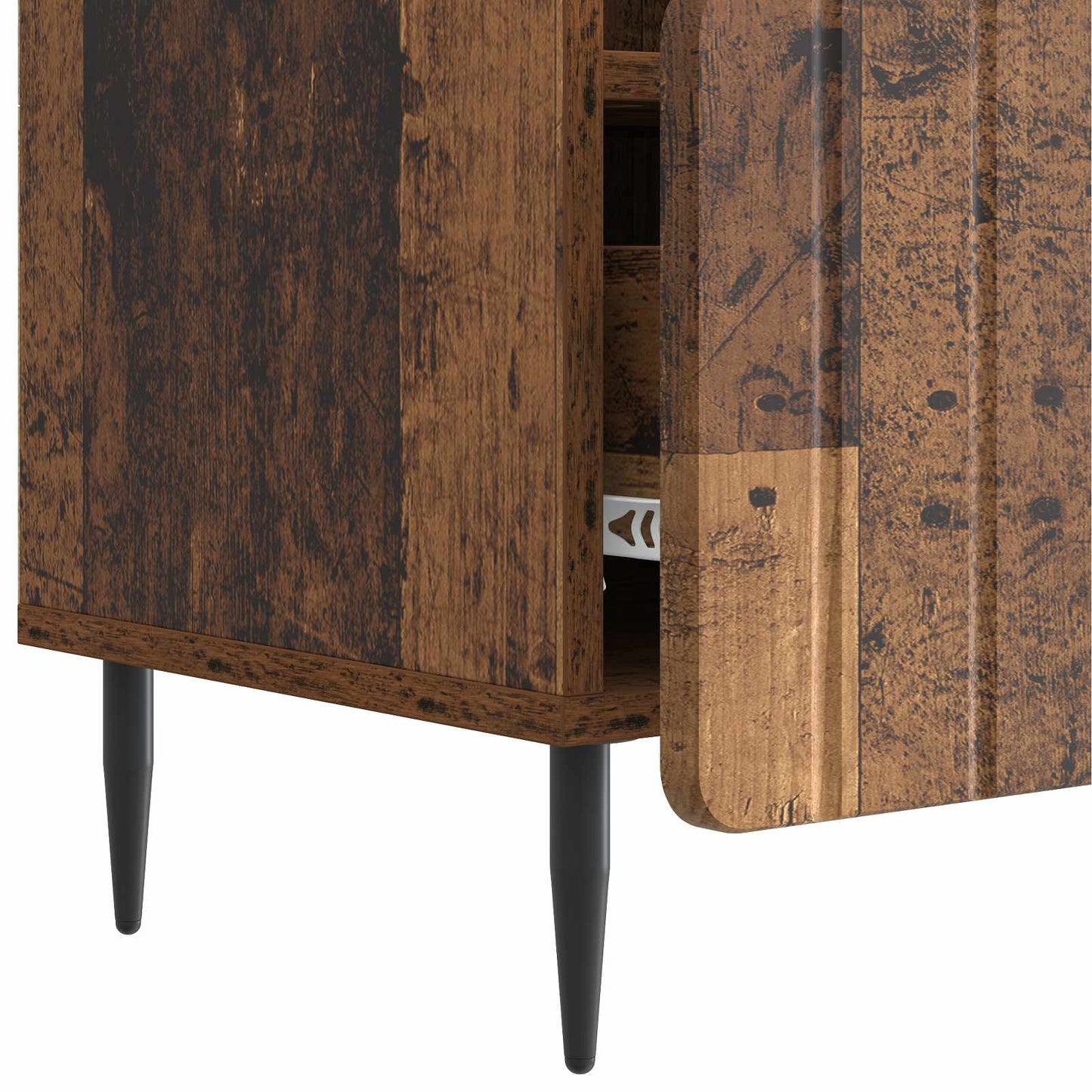 TV-kast met lade Oud hout 102 x 34,5 x 50 cm Bewerkt hout