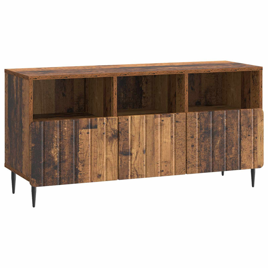 TV-kast met lade Oud hout 102 x 34,5 x 50 cm Bewerkt hout