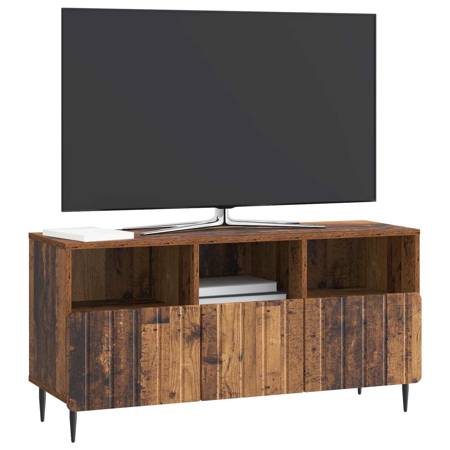 TV-kast met lade Oud hout 102 x 34,5 x 50 cm Bewerkt hout