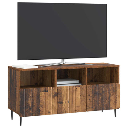 TV-kast met lade Oud hout 102 x 34,5 x 50 cm Bewerkt hout