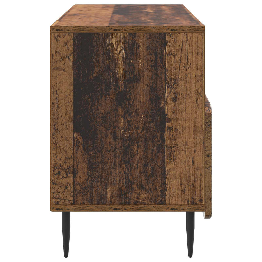 TV-kast met lade Oud hout 102 x 34,5 x 50 cm Bewerkt hout