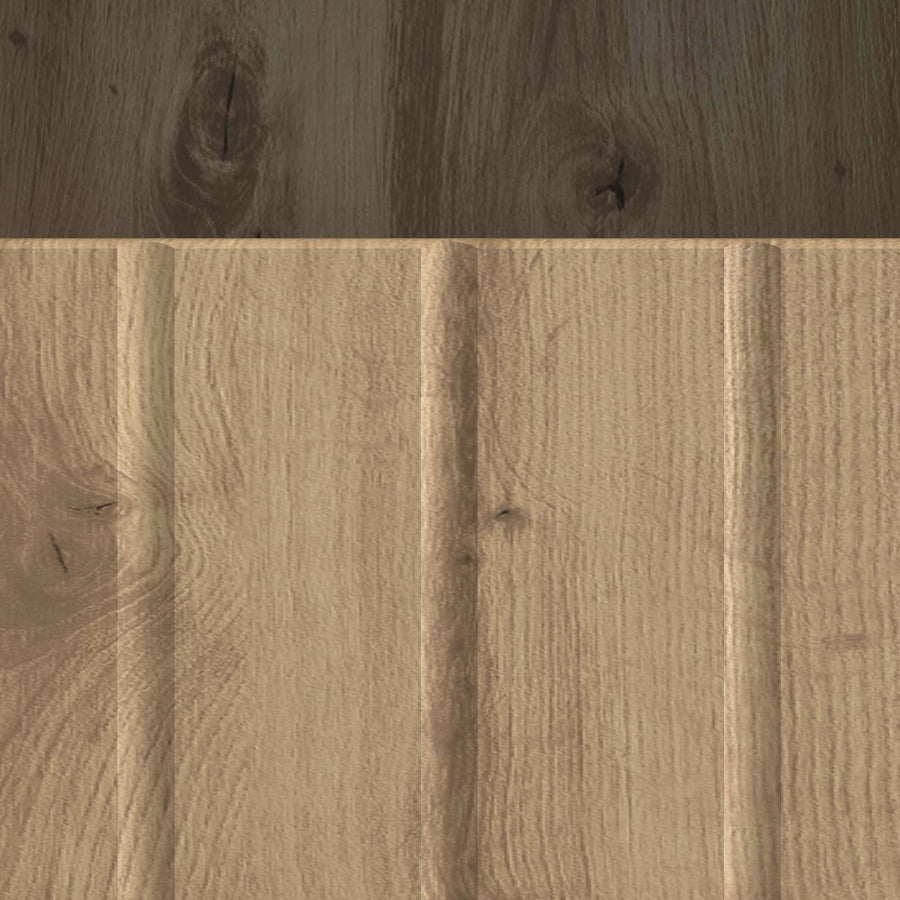 TV-kast Artisanaal eiken 102 x 34,5 x 50 cm Bewerkt hout
