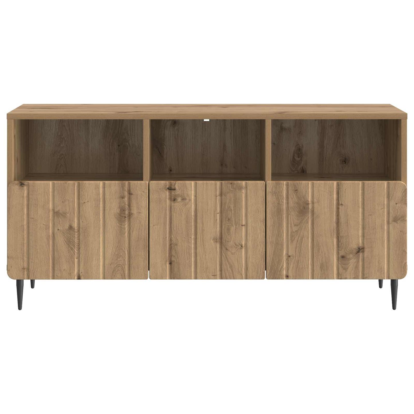 TV-kast Artisanaal eiken 102 x 34,5 x 50 cm Bewerkt hout