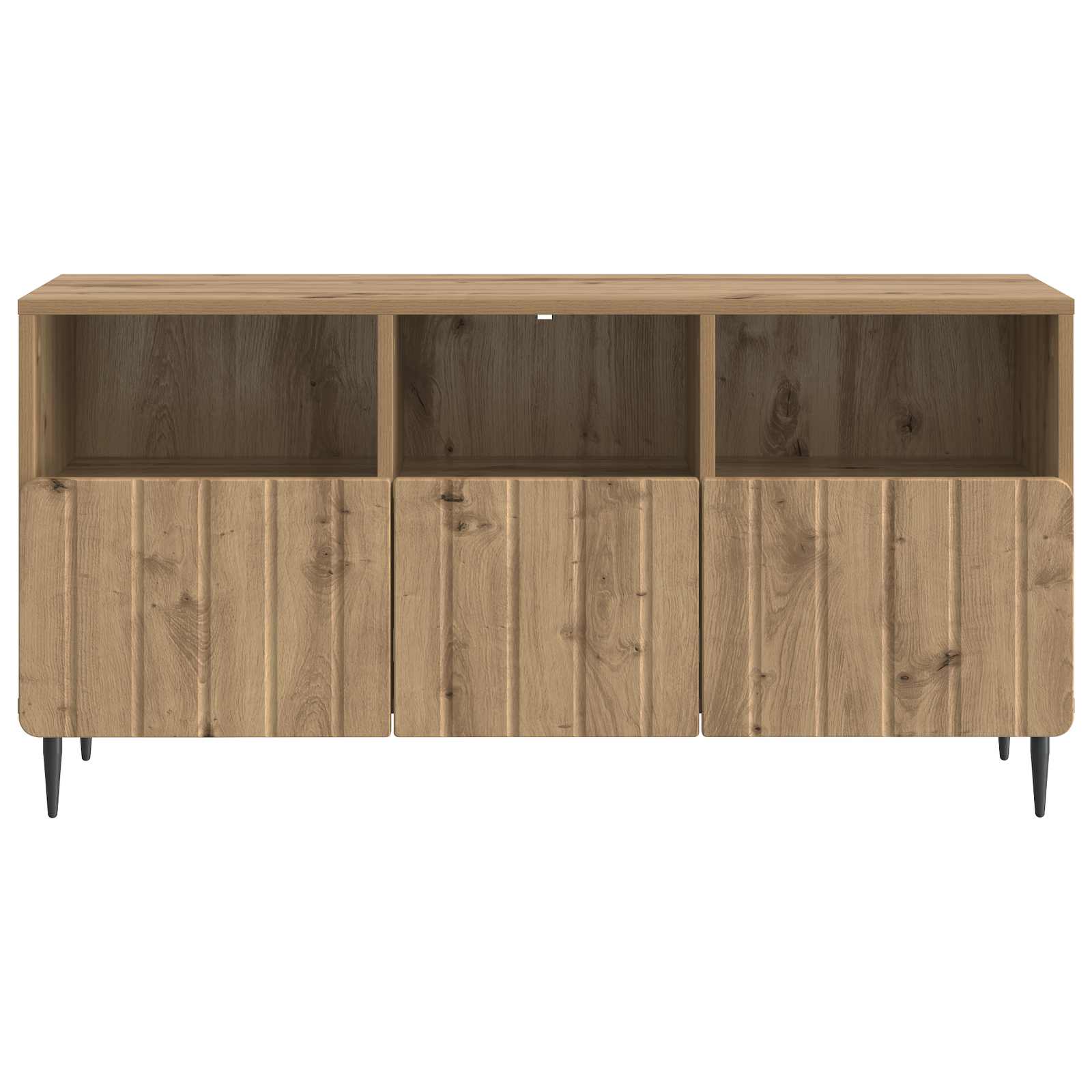 TV-kast Artisanaal eiken 102 x 34,5 x 50 cm Bewerkt hout