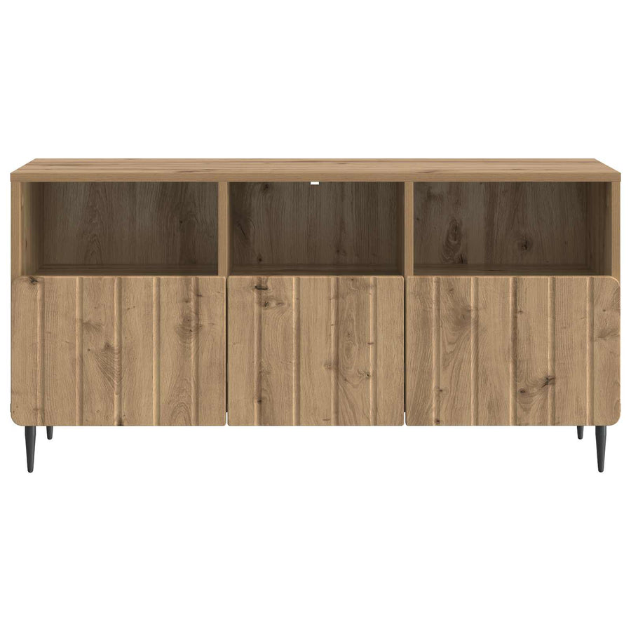 TV-kast Artisanaal eiken 102 x 34,5 x 50 cm Bewerkt hout