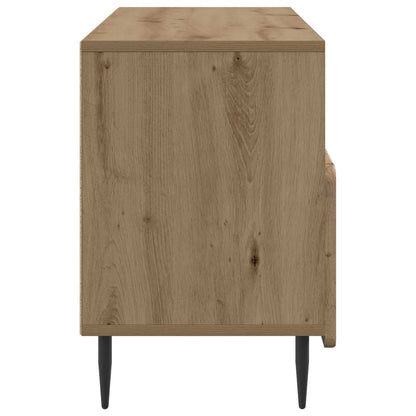 TV-kast Artisanaal eiken 102 x 34,5 x 50 cm Bewerkt hout