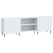 Tv-kast 150x31x52 cm wit bewerkt hout