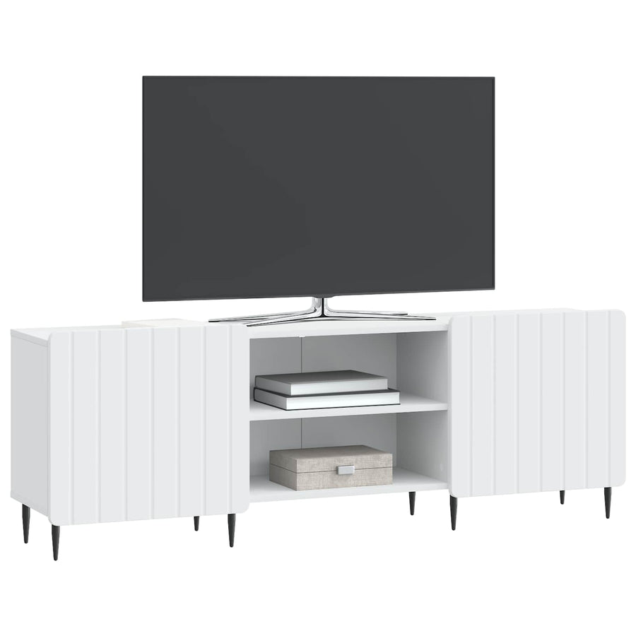 TV-kast Wit 150 x 31 x 52 cm Bewerkt hout