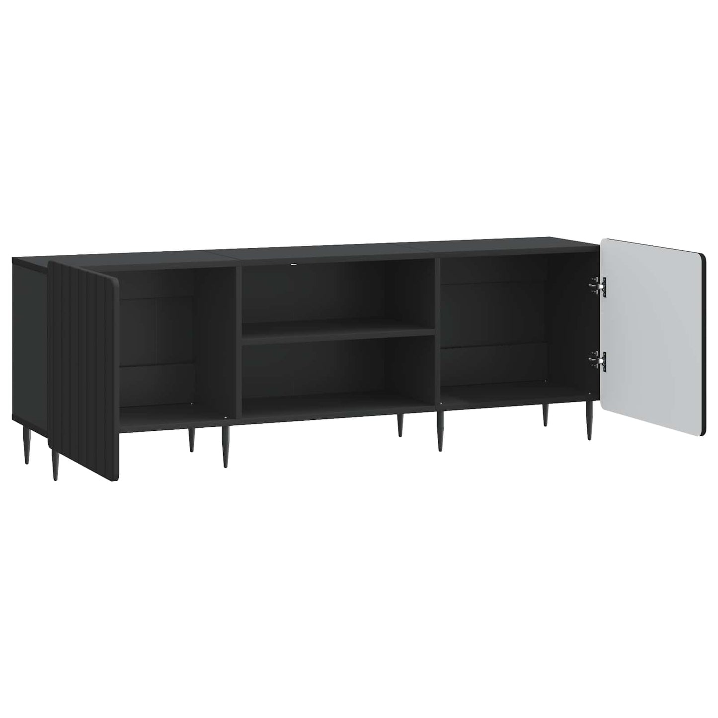 TV-kast Zwart 150 x 31 x 52 cm Bewerkt hout