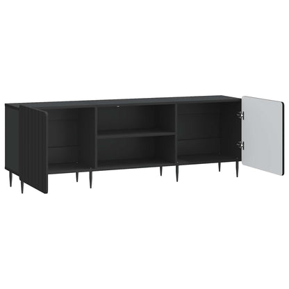 TV-kast Zwart 150 x 31 x 52 cm Bewerkt hout