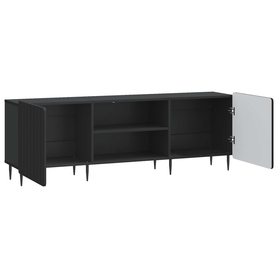 TV-kast Zwart 150 x 31 x 52 cm Bewerkt hout