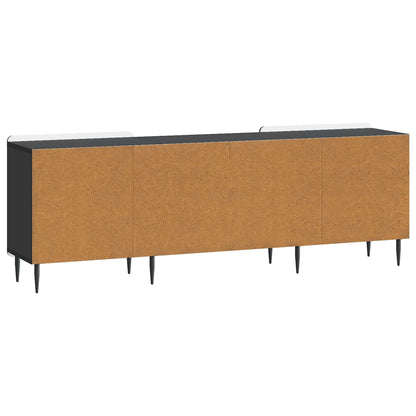 TV-kast Zwart 150 x 31 x 52 cm Bewerkt hout