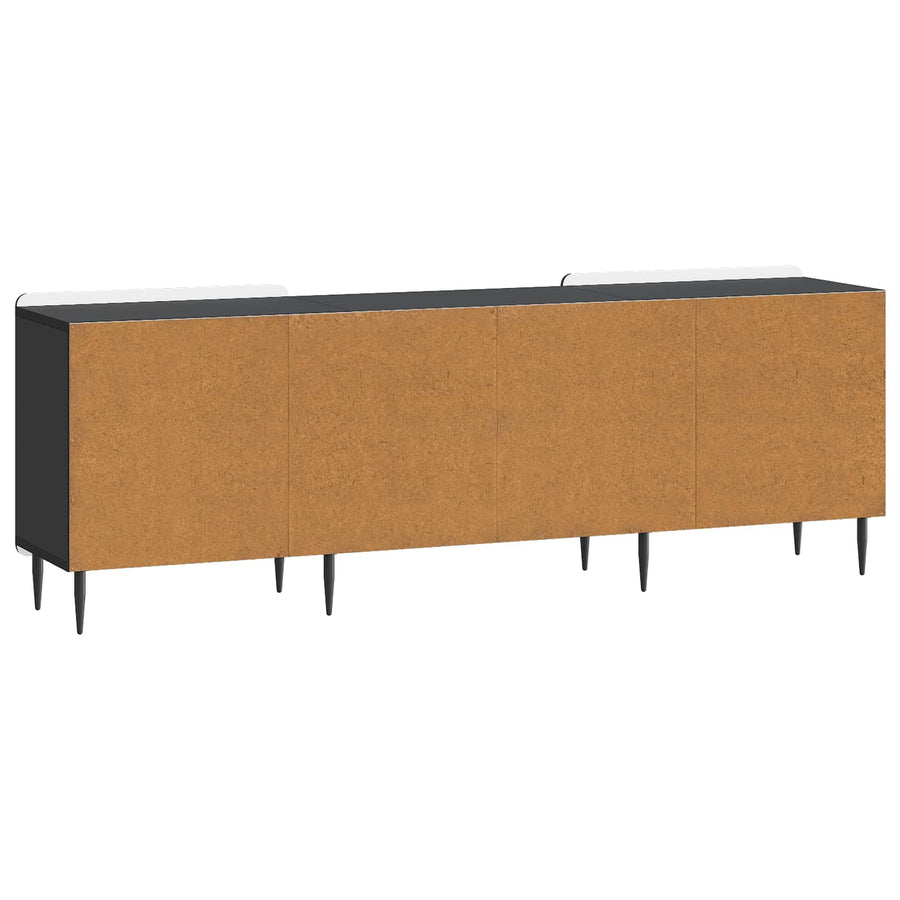 TV-kast Zwart 150 x 31 x 52 cm Bewerkt hout