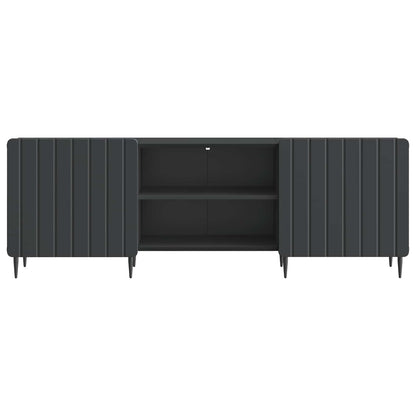 TV-kast Zwart 150 x 31 x 52 cm Bewerkt hout