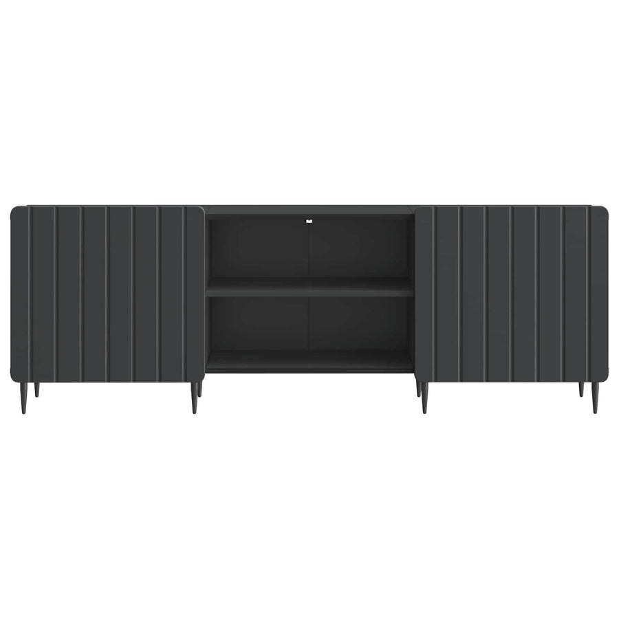 TV-kast Zwart 150 x 31 x 52 cm Bewerkt hout