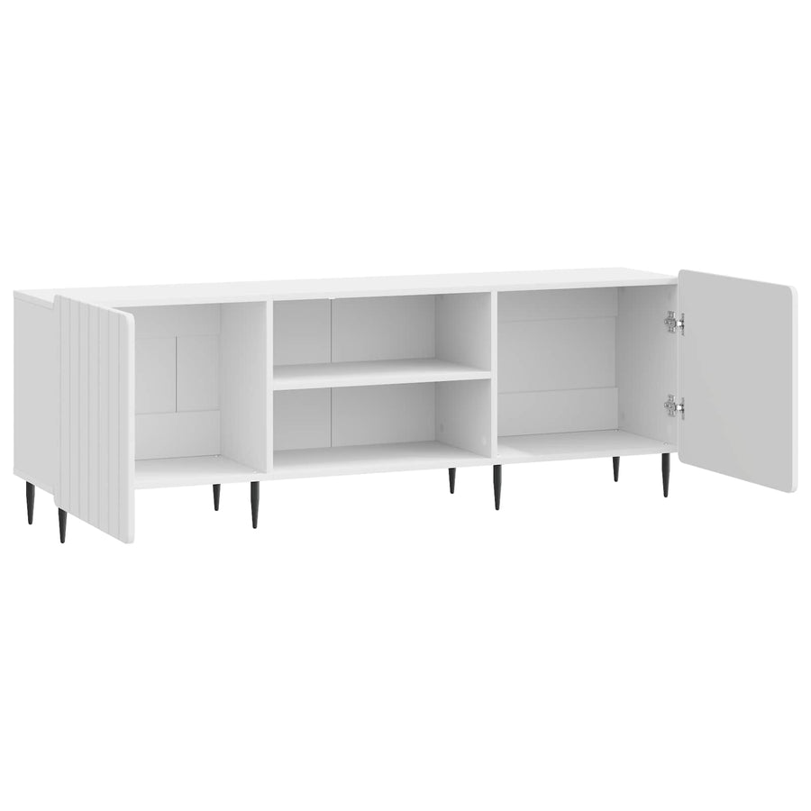 TV-kast Hoogglans Wit 150 x 31 x 52 cm Bewerkt hout