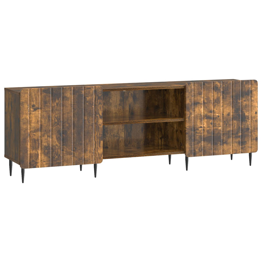 TV-kast Gerookt eiken 150 x 31 x 52 cm Bewerkt hout