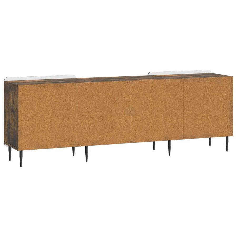 TV-kast Gerookt eiken 150 x 31 x 52 cm Bewerkt hout
